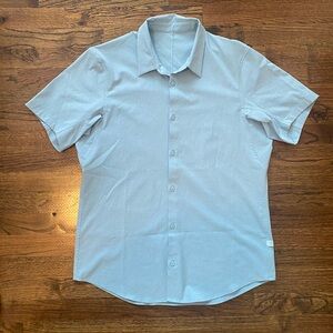 lululemon athletica Light Blue Casual Button Down Shirt